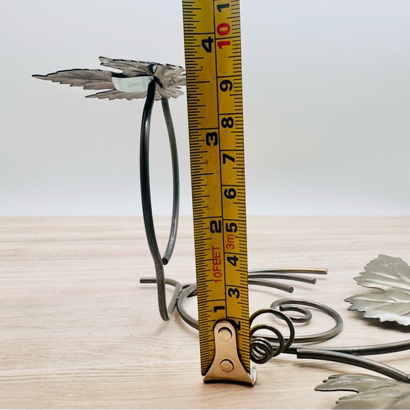 PartyLite Antique Grape Leaf Sconce Pair Frosted Glass Votives Autumn Vibes - Picture 16 of 16